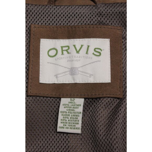 Orvis Bandera Safari Blazer Men’s Size 52 Suede Leather‎ Zambezi Jacket - Picture 7 of 12